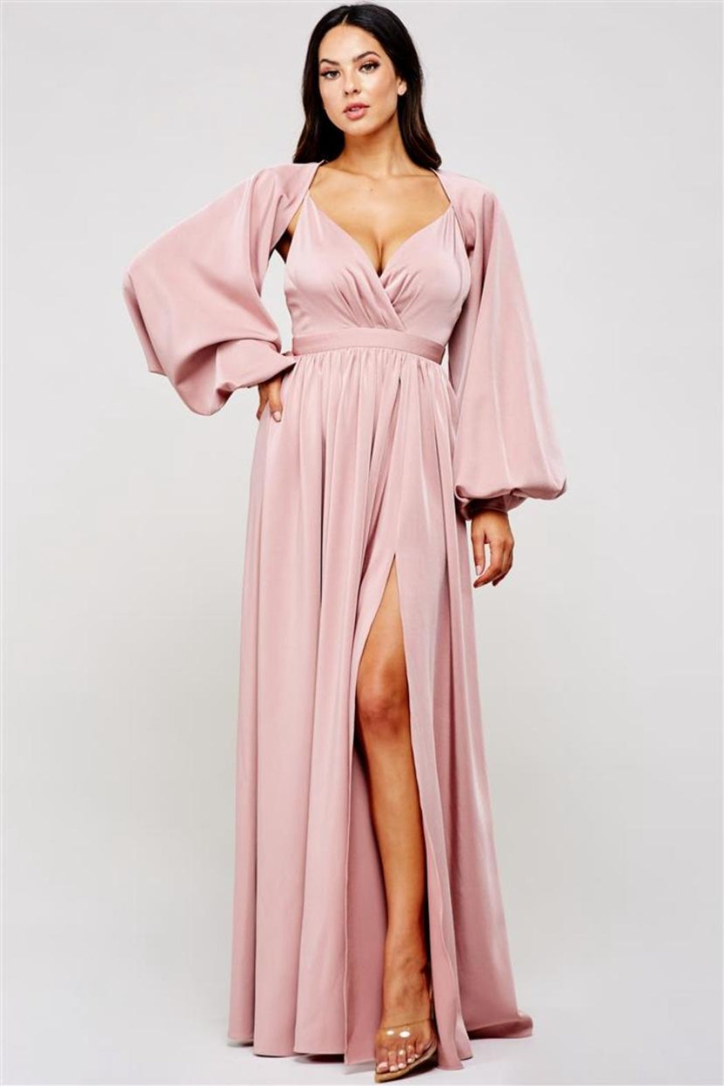 Mauve Pink Maxi Dress