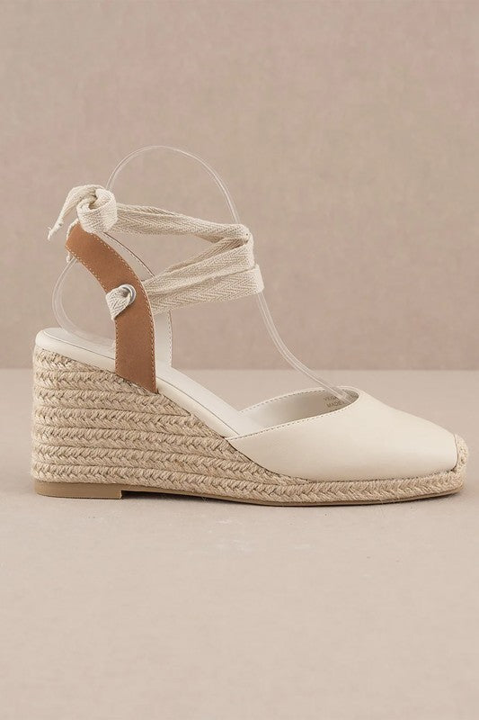 D-Alondra-Espadrille Lace Up Wedge Sandal - steven wick