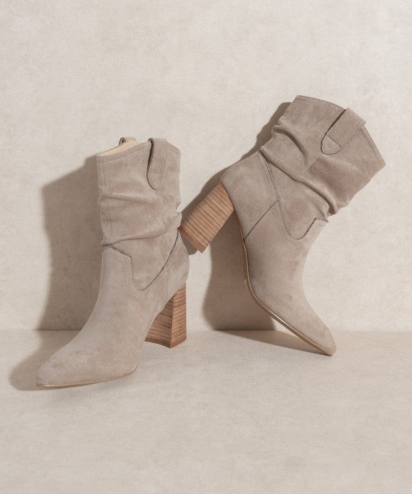 Slip On Western Styled Short Bootie - steven wick