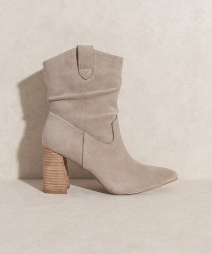 Slip On Western Styled Short Bootie - steven wick