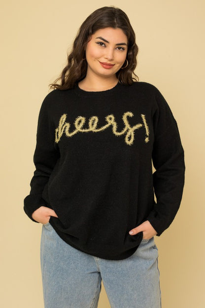 Plus Size Cheers Pullover Sweater - steven wick