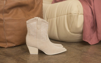 Cannes Pearl Studded Western Boots - steven wick