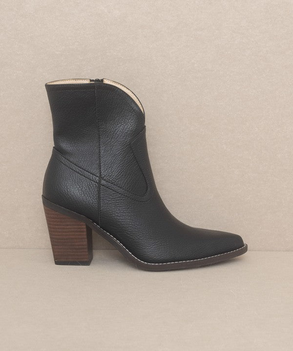 Two Panel Western Pointed Booties - steven wick