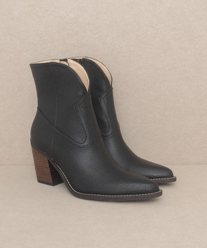 Two Panel Western Pointed Booties - steven wick