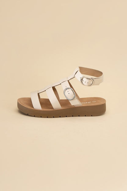 Ledell-S Gladiator Platform Strapped Sandals - steven wick