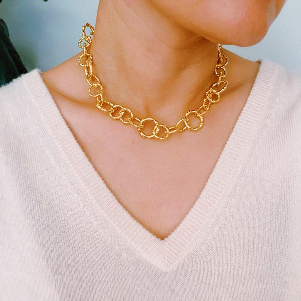 Artfully Linked Chain Necklace - steven wick