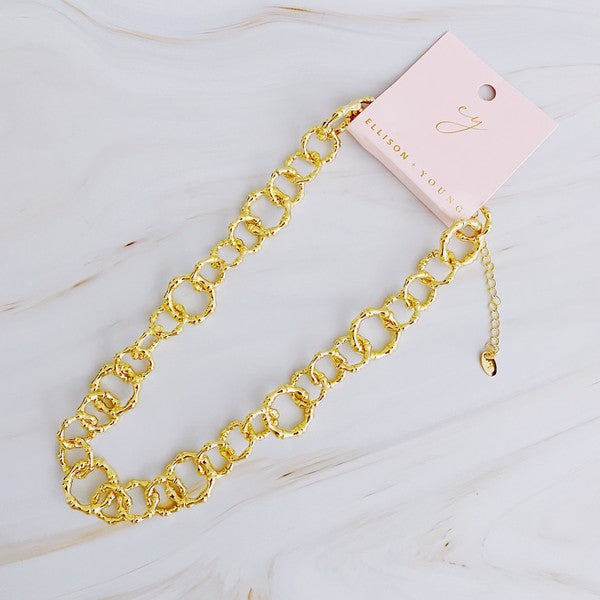 Artfully Linked Chain Necklace - steven wick