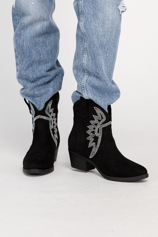 Rhinestone Cowboy Western Booties - steven wick