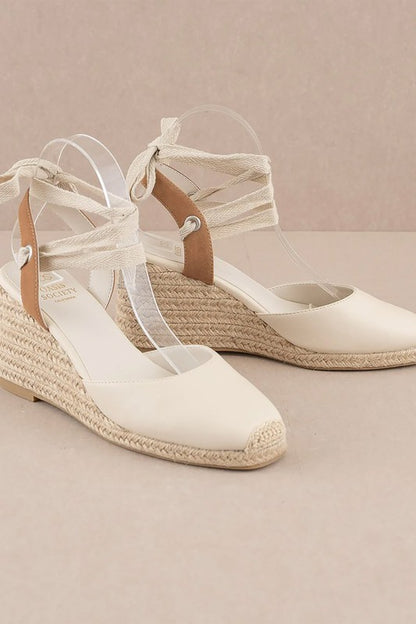 D-Alondra-Espadrille Lace Up Wedge Sandal - steven wick