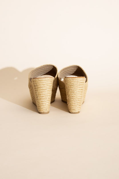 Bounty-S Synthetic Raffia Wedge Platform - steven wick