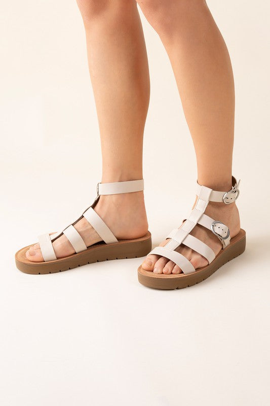 Ledell-S Gladiator Platform Strapped Sandals - steven wick