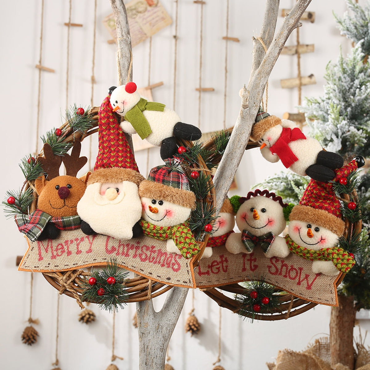 Christmas Doll Wreath Ornament - steven wick