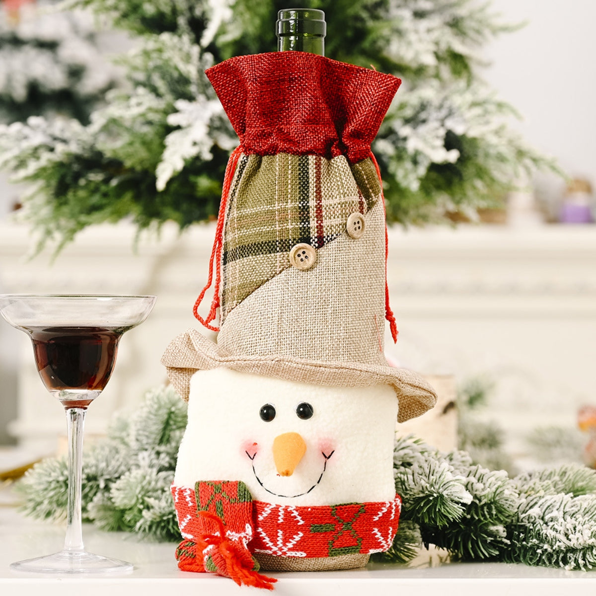 Christmas Wine Bottle Cover - steven wick