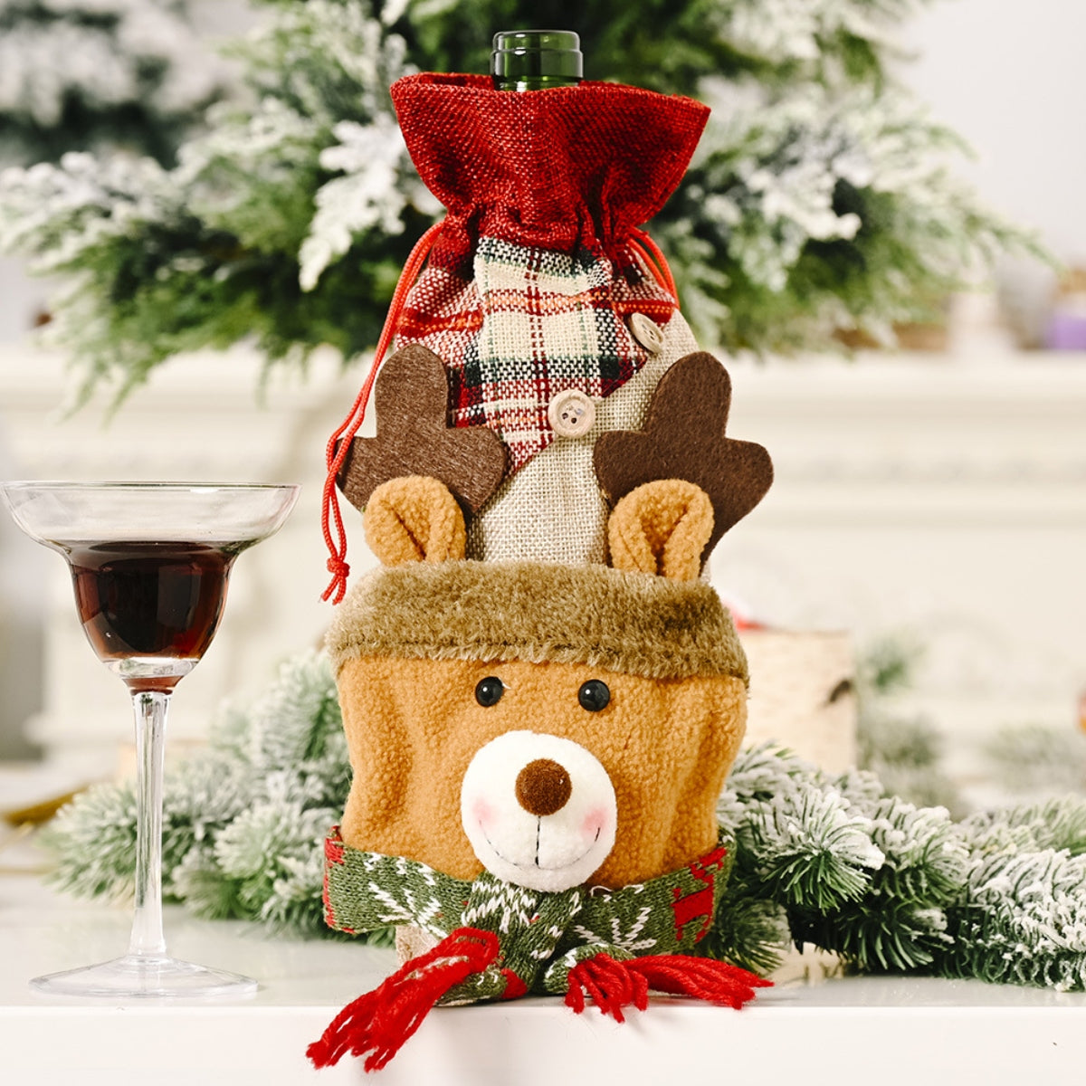 Christmas Wine Bottle Cover - steven wick