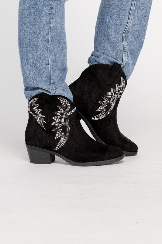 Rhinestone Cowboy Western Booties - steven wick