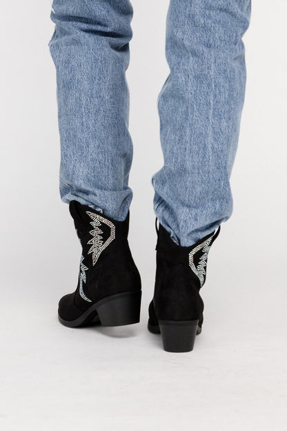 Rhinestone Cowboy Western Booties - steven wick