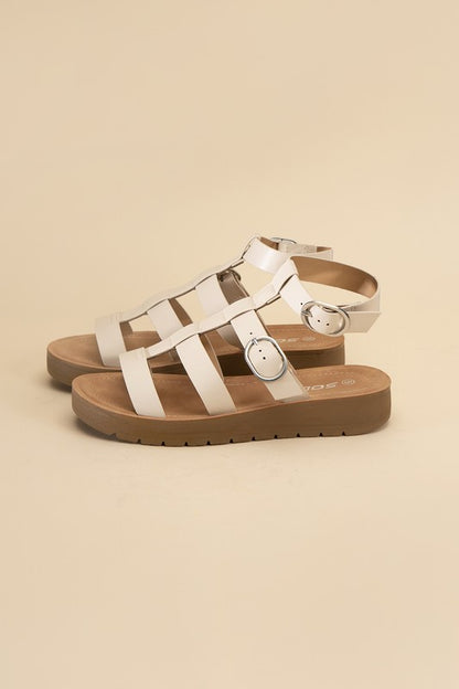 Ledell-S Gladiator Platform Strapped Sandals - steven wick