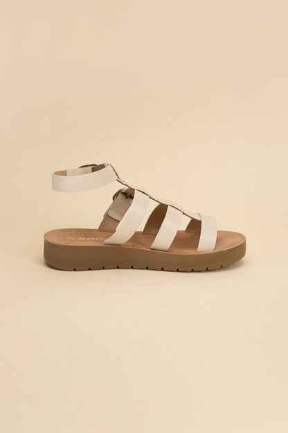 Ledell-S Gladiator Platform Strapped Sandals - steven wick