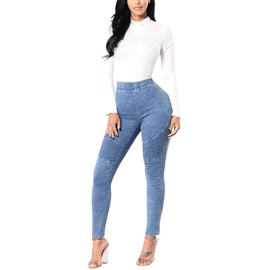 Medium Wash Denim Jeggings - steven wick