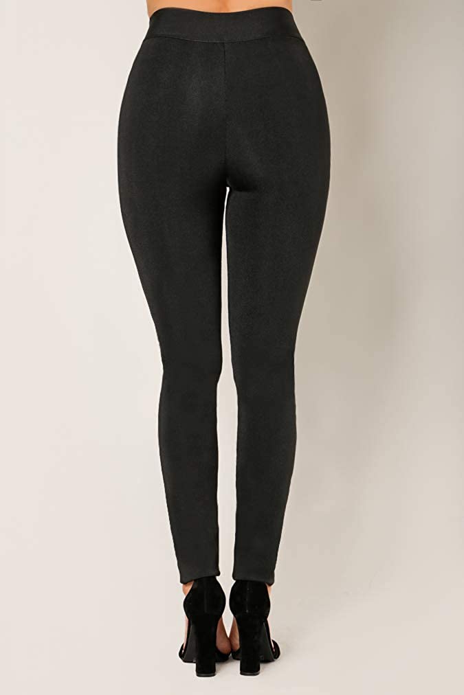 Black High Waisted Fitted Bandage Pants – STEVEN WICK
